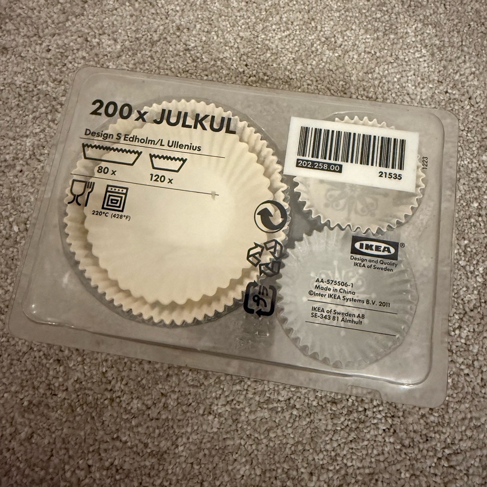 IKEA Julkul Cream Baking Cups